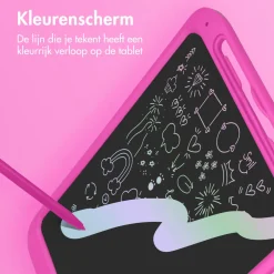 imoshion Tekentablet voor Kinderen met Kleurenscherm en 2 Pennen