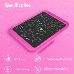imoshion Tekentablet voor Kinderen met Kleurenscherm en 2 Pennen
