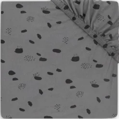 Jollein Jersey Spot Storm Grey 75 x 95 cm Boxmatras Hoeslaken