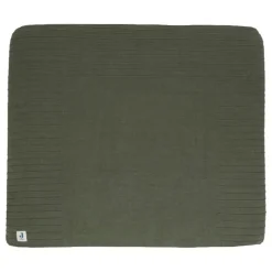 Jollein Pure Knit Leaf Green 75 x 85 cm GOTS Aankleedkussenhoes