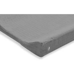 Jollein Storm Grey 50 x 70 cm Wrinkled Cotton Aankleedkussenhoes