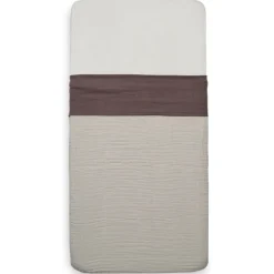 Jollein Wrinkled Cotton Chestnut 120 x 150 cm Ledikantlaken