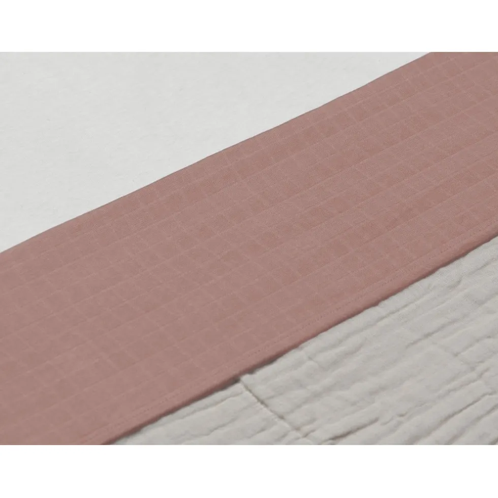 Jollein Wrinkled Cotton Rosewood 120 x 150 cm Ledikantlaken