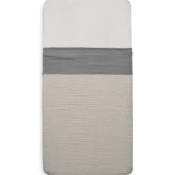 Jollein Wrinkled Cotton Storm Grey 120 x 150 cm Ledikantlaken