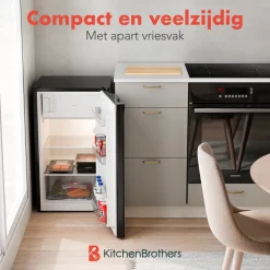 KitchenBrothers Tafelmodel Koelkast met Vriesvak
