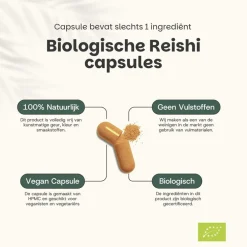 20% korting | Cupplement Reishi Capsules 500 mg Biologisch