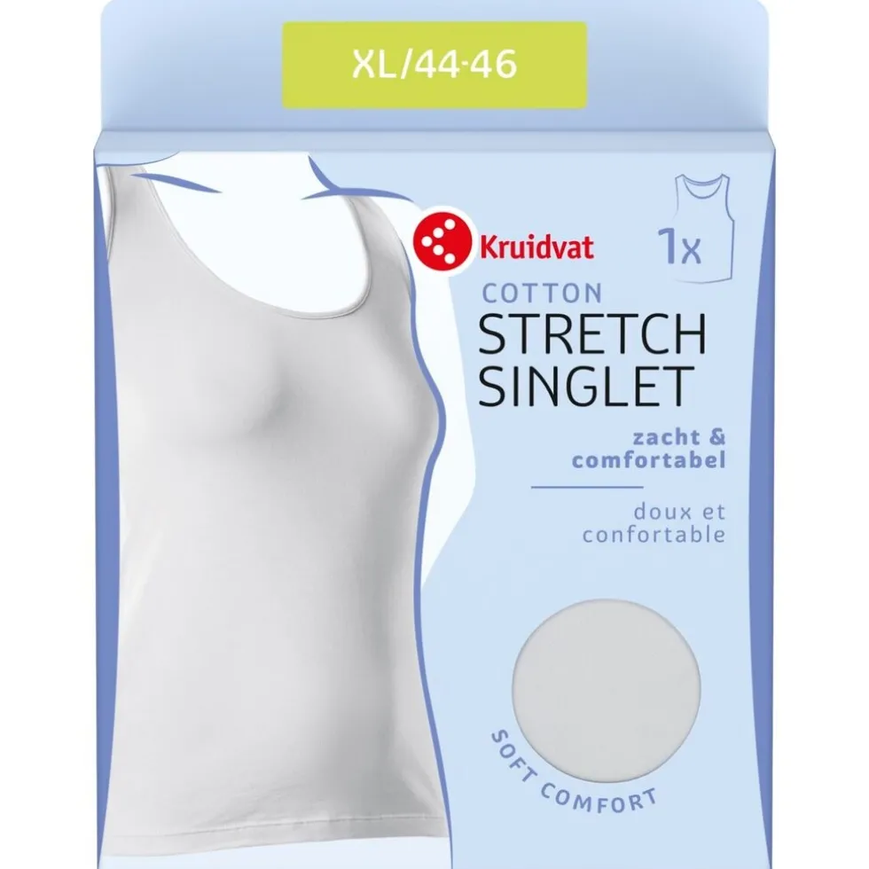 Kruidvat Cotton Stretch Damessinglet