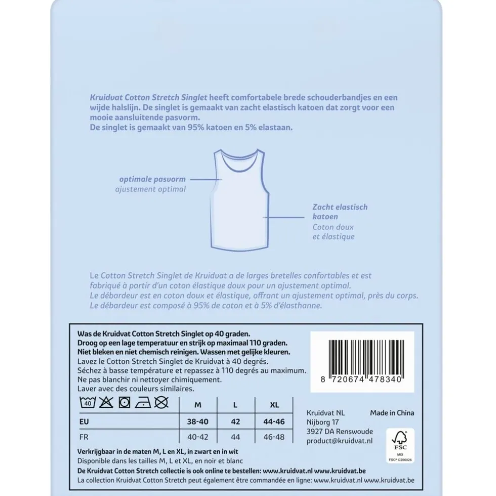 Kruidvat Cotton Stretch Damessinglet
