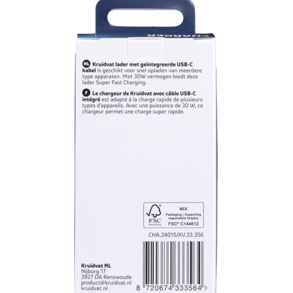 Kruidvat 30W USB-C Oplader