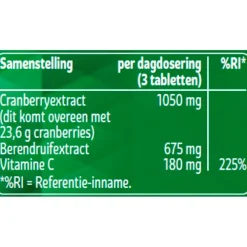 Kruidvat Cranberry Plus met Bearberry Tabletten