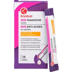 Kruidvat Duo Maagzuur Sticks met Gembersmaak