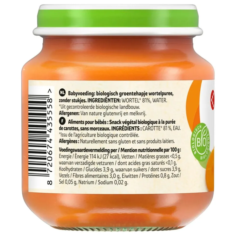 Kruidvat 4+M Bio Wortel Groentehapje