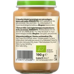 Kruidvat 6+M Bio Zoete Aardappel & Bloemkool Maaltijd