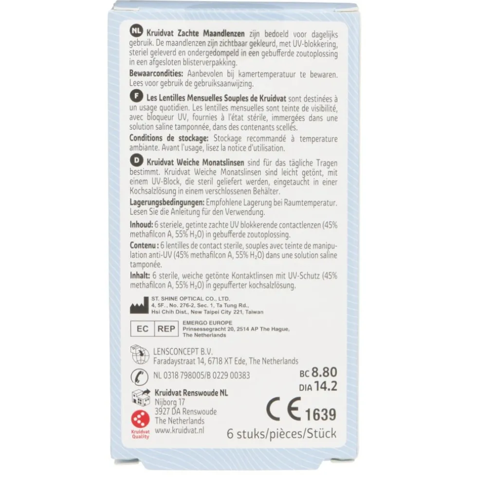 Kruidvat Opticare -3.50 Zachte Maandlenzen