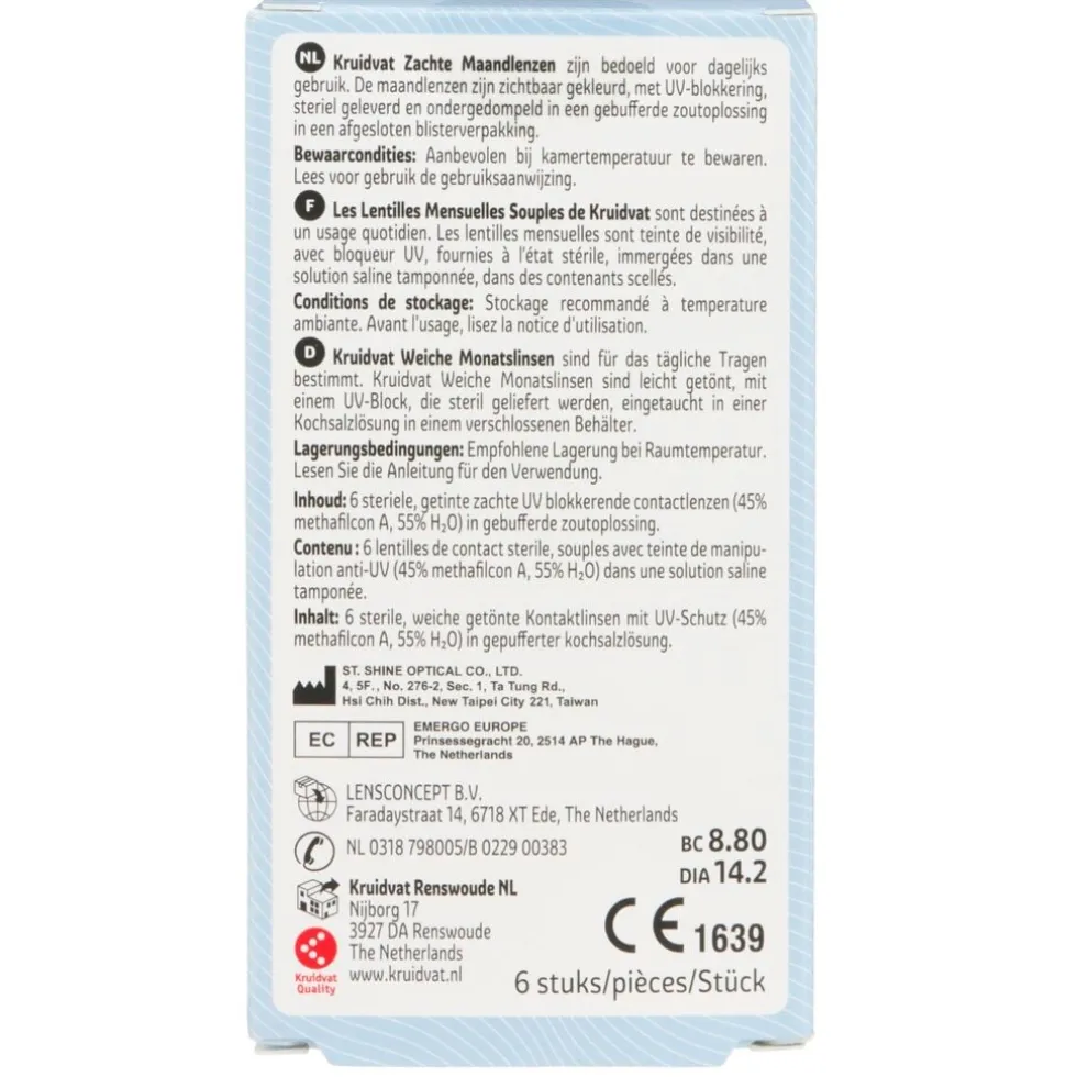 Kruidvat Opticare -1.50 Zachte Maandlenzen