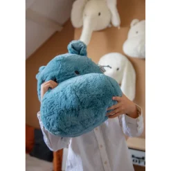 Label Label Hippo Harvey Roze Muurdecoratie