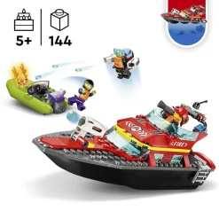 LEGO City 60373 Brandweer Reddingsboot
