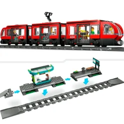 LEGO City 60423 Stadstram en Station