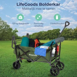 LifeGoods Opvouwbare Bolderkar