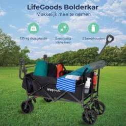 LifeGoods Opvouwbare Bolderkar
