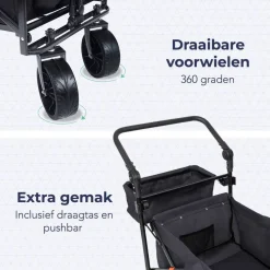 LifeGoods Opvouwbare Bolderkar