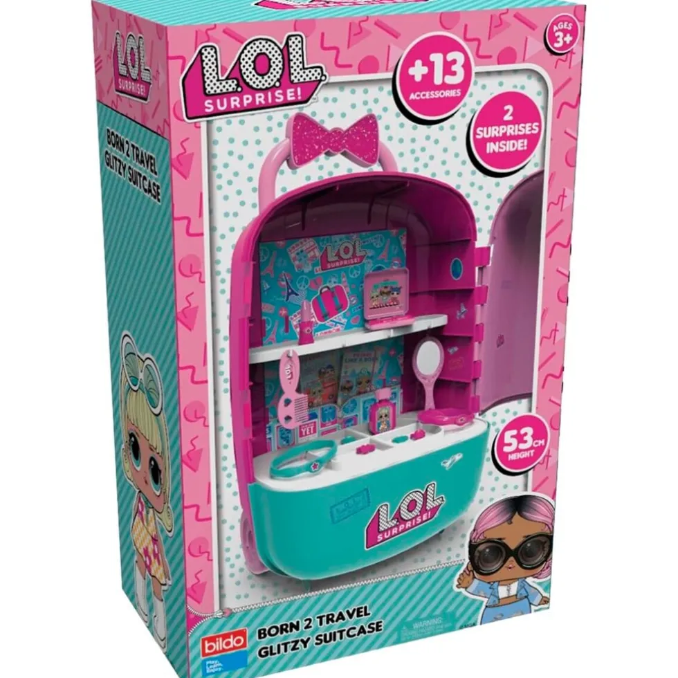L.O.L. Surprise! Born 2 Travel Glitzy Suitcase