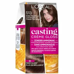 L'Oréal Paris Casting Crème Gloss 513 Goud Asbruin Verzorgende Haarkleuring