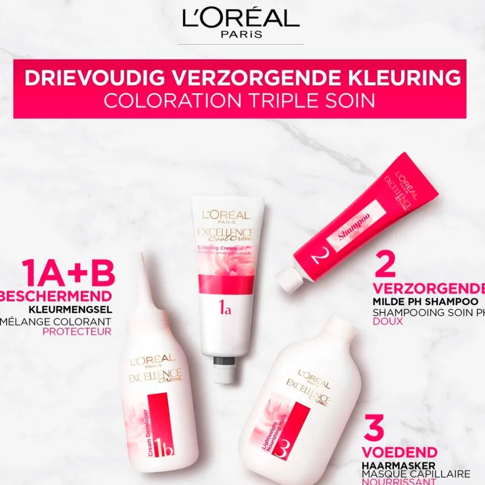 L'Oréal Paris Excellence Crème 5 Lichtbruin Permanente Haarverf