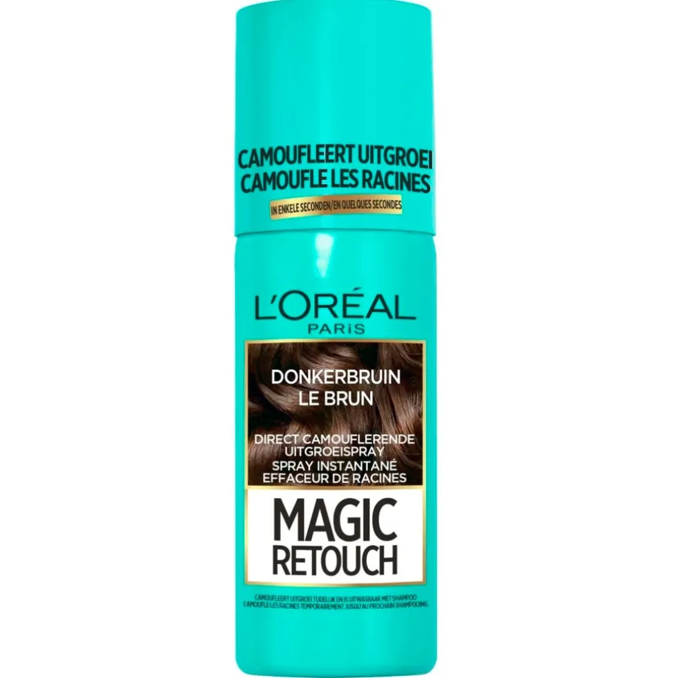 L'Oréal Paris Magic Retouch Donkerbruin Camouflerende Uitgroeispray
