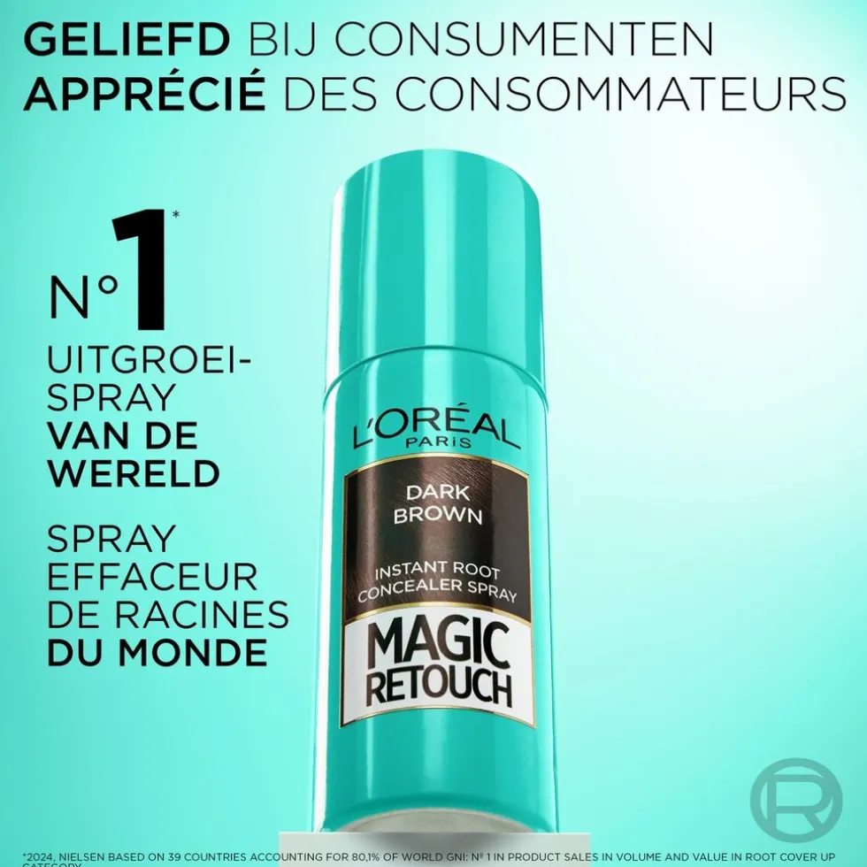 L'Oréal Paris Magic Retouch Middenbruin Camouflerende Uitgroeispray