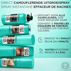 L'Oréal Paris Magic Retouch Middenbruin Camouflerende Uitgroeispray