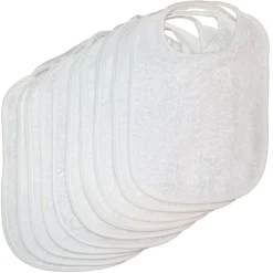 Lorelli White Terry 10 Stuks Waterproof Slabbetjes