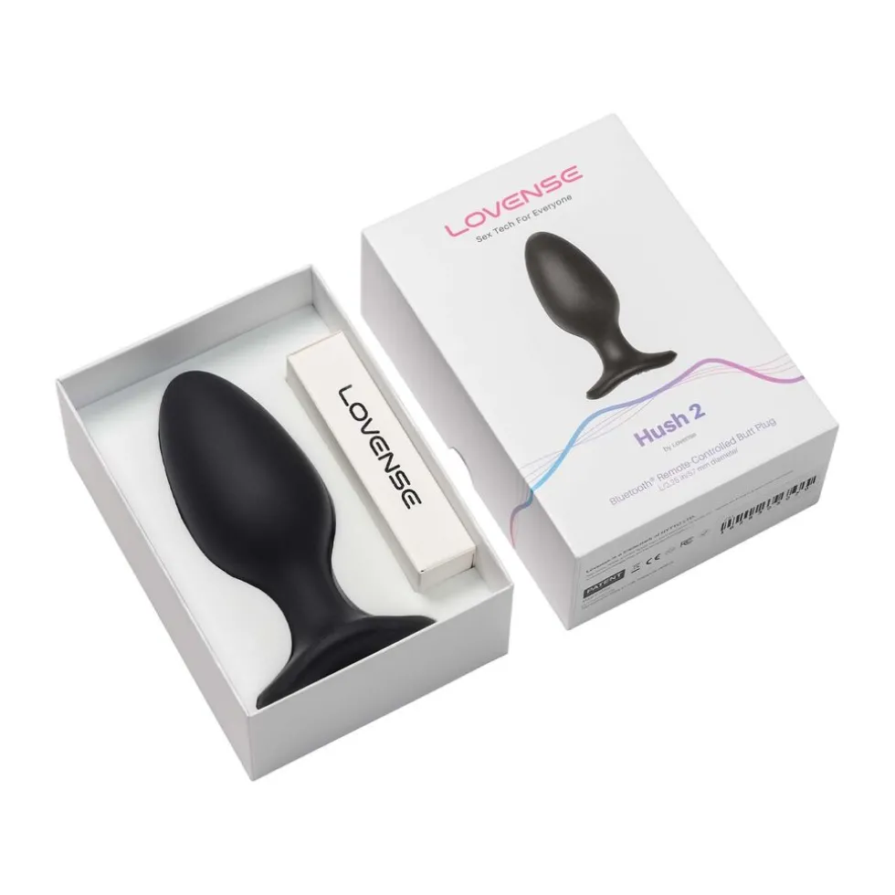 Lovense Hush 2 Vibrerende Anaal Plug App Controlled dia 57 mm