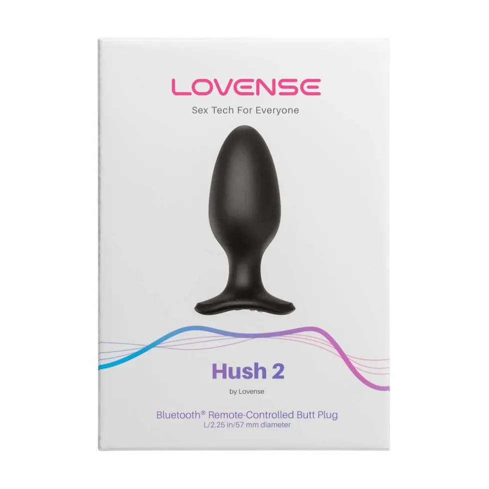 Lovense Hush 2 Vibrerende Anaal Plug App Controlled dia 57 mm