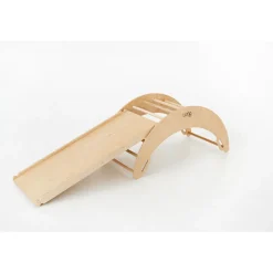 Luna Toys Naturel ECO Houten Klimrek met Glijbaan