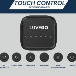 Luvego Elektrische Kachel Zwart