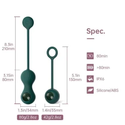 Magic Motion Duo Smart Kegel Vibrator met Gewichtenset