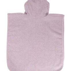 MamaLoes Beer Badstof Lila Kinder Badponcho