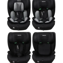 MamaLoes Mick Zwart/Grijs Isofix 76-150 cm i-Size Autostoel