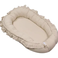 MamaLoes Soft Cotton Ruffle Ecru Babynest