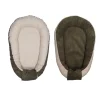 MamaLoes Velours Rib Groen Omkeerbaar Babynest