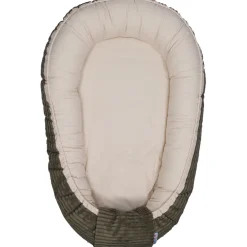 MamaLoes Velours Rib Groen Omkeerbaar Babynest