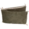 MamaLoes Velours Rib Groen 30 x 180 cm Bedbumper