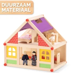 Marionette Wooden Toys Poppenhuis MEMPO7770/006