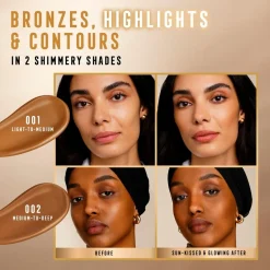 Max Factor Miracle Pure 001 Light-to-Medium Golden Glow Bronzer