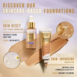 Max Factor Miracle Pure Skin Reset 80-85 Medium 2-in-1 Serum Foundation