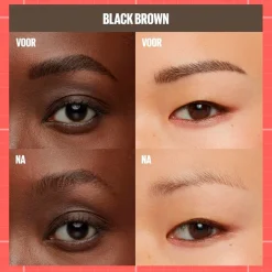 Maybelline New York Build-A-Brow 262 Black Brown Wenkbrauwpotlood en -Gel