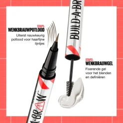Maybelline New York Build-A-Brow 257 Medium Brown Wenkbrauwpotlood en -Gel