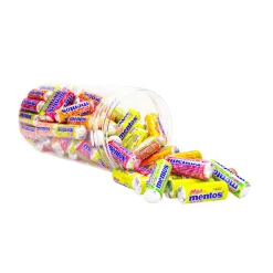 Mentos mini snoeprollen strooigoed mix