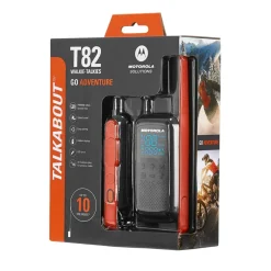 Motorola Solutions T82 Talkabout Walkie Talkie 2 Stuks Eenvoudige Synchronisatie 16 Kanalen LEDzaklamp